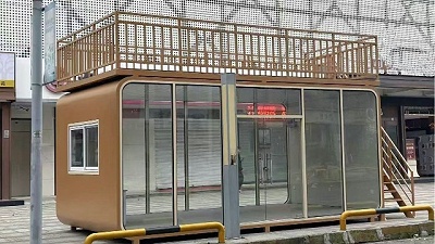 商业广场、公园绿地苹果舱售货亭