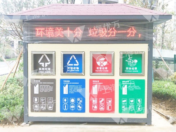 上海优万垃圾房定制公司定制垃圾分类房都布置在哪里？