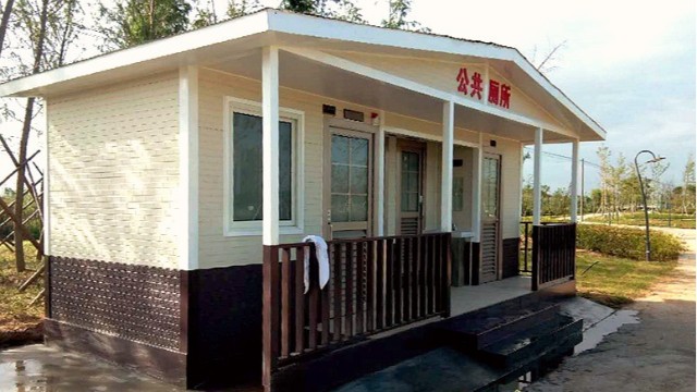 上海金开市政钢结构移动厕所定制案例！